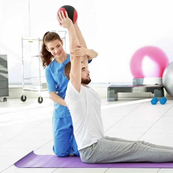 Osteopath at work